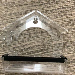 NWT, lucite bird house, attaches w suction cups, if not, can be hung elsewhere